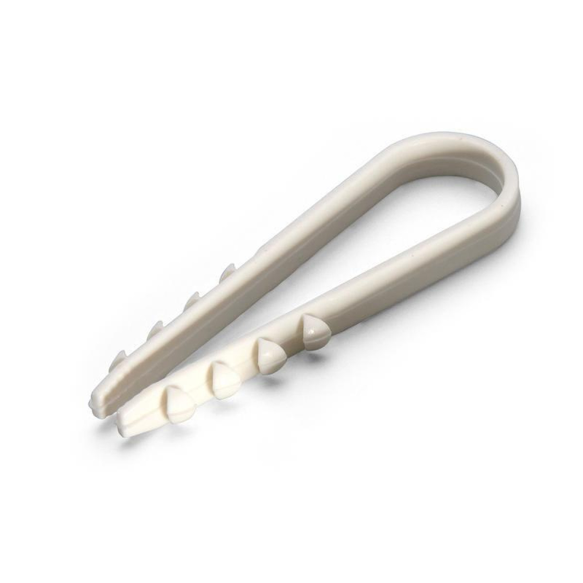 Изображение товара Кабели, провода и аксессуары Fortisflex Дюбель-хомут ДХ 19-25 нейлон бел. (уп.100шт)