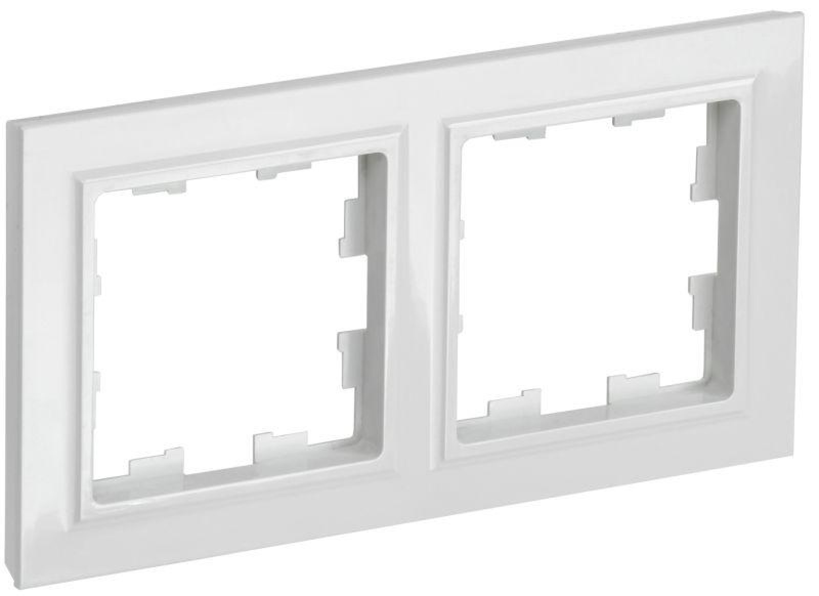 Изображение товара Рамки декоративные для ЭУИ IEK серия BRITE 2-м белый, надежные и стильные