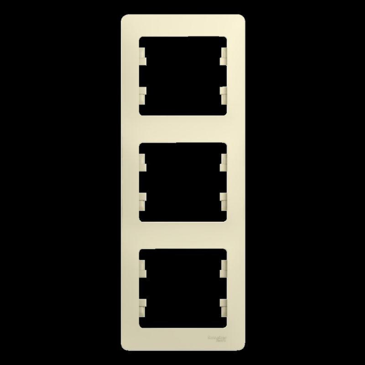 Изображение товара Рамки декоративные для ЭУИ Systeme Electric Glossa вертикальные бежевые IP20