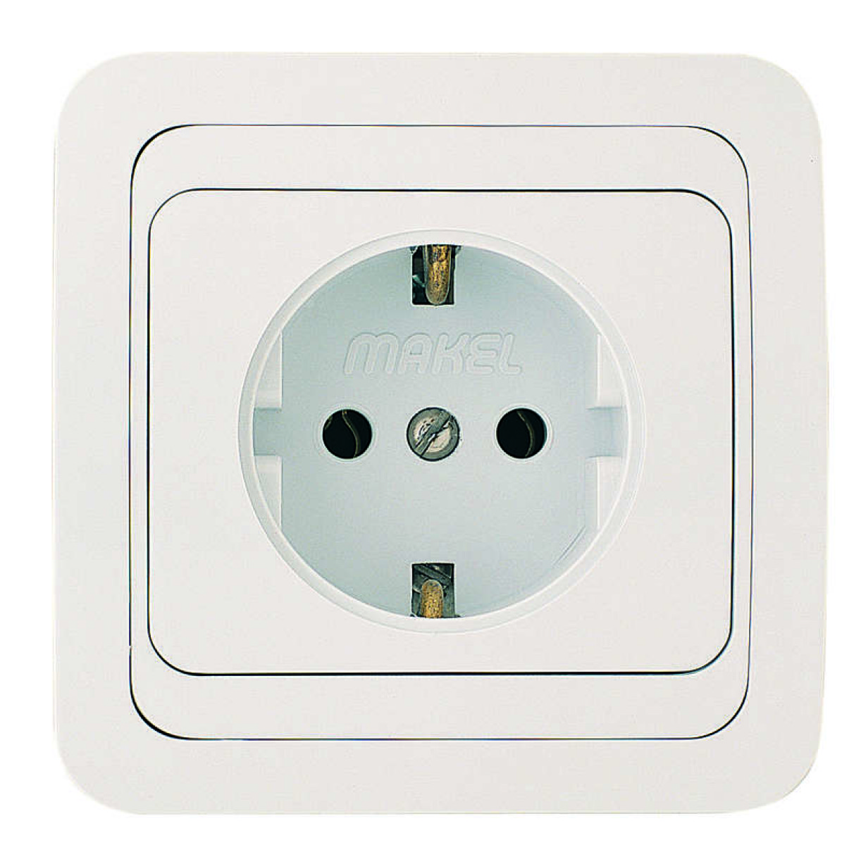 Изображение товара Розетка Makel Mimoza IP20 16А с заземлением для внутренней установки
