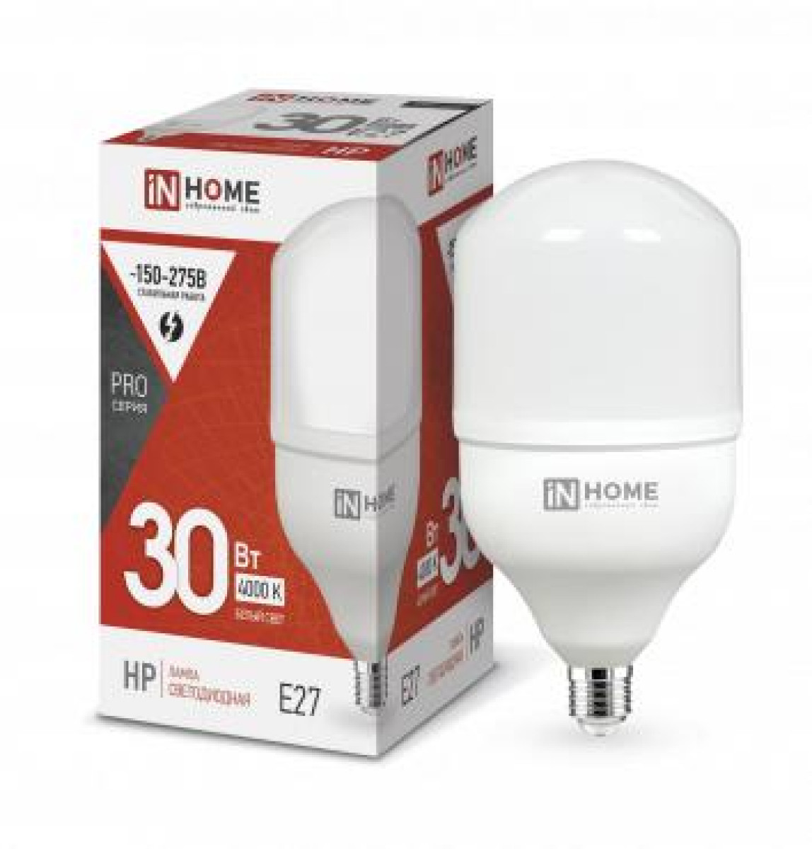 Изображение товара Светодиодная лампа In Home LED-HP-PRO 30 Вт E27 4000K 2850лм