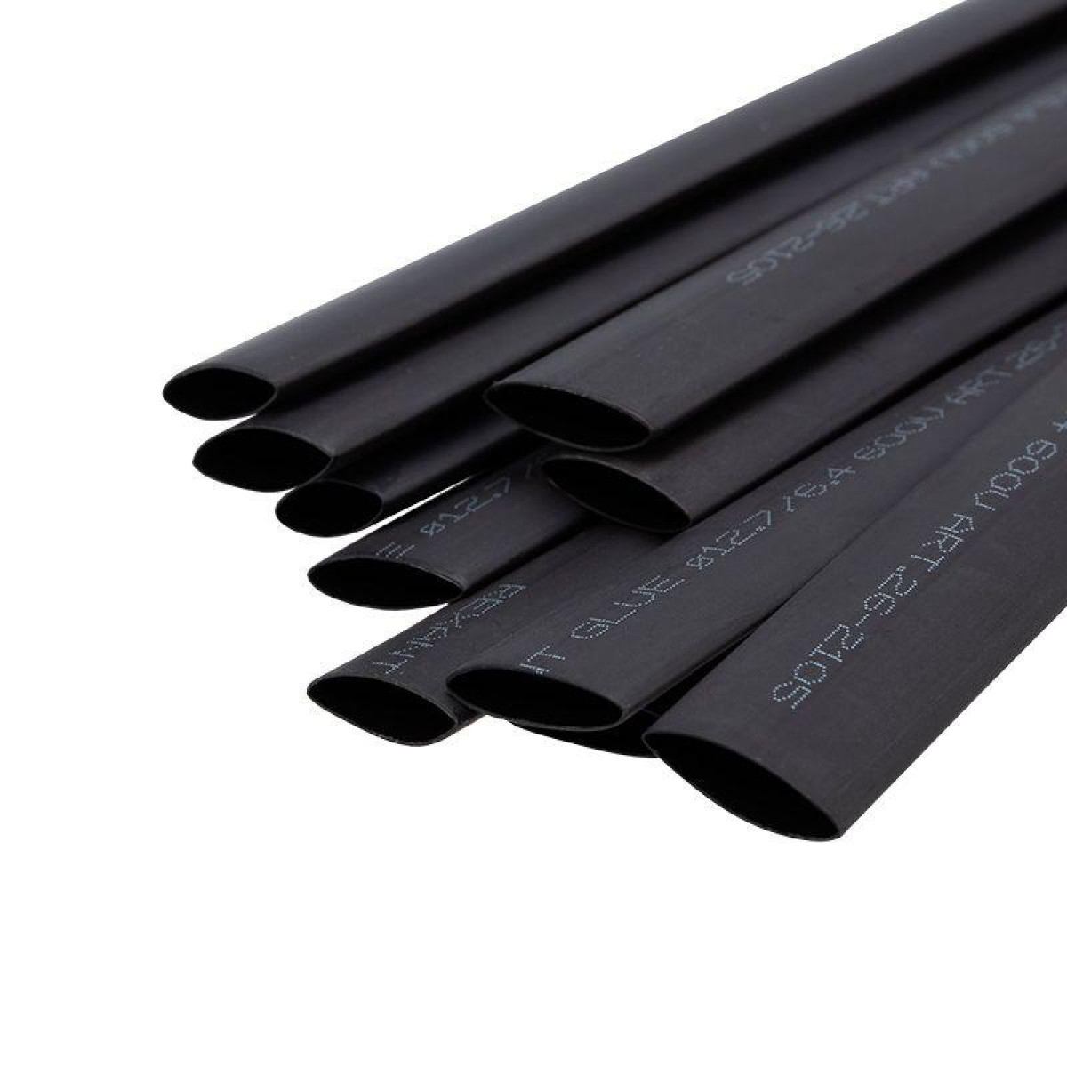 Изображение товара Трубка термоусаживаемая двухстенная клеевая Rexant 12.7/6.35мм черная 10шт по 1м