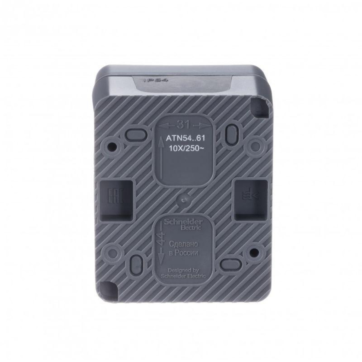 Изображение товара Выключатель проходной 1-кл. AtlasDesign Profi54 IP54 10AX антрацит