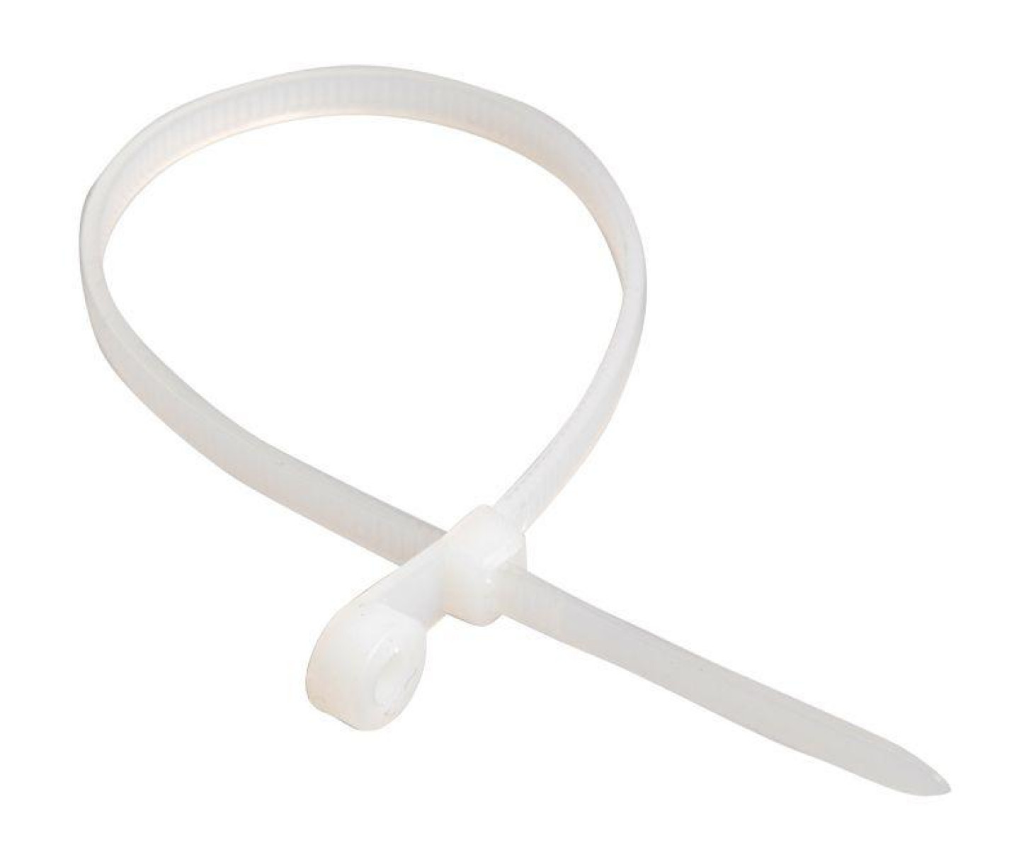 Изображение товара Кабельный хомут 3.5x100 белый нейлон с отверстием IEK