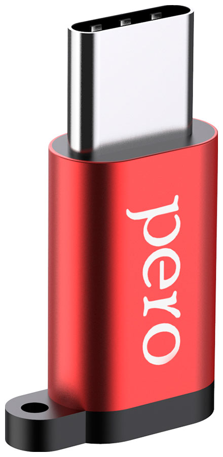 Адаптер Pero AD01 TYPE-C TO MICRO USB красный адаптер pero ad01 type c to micro usb красный