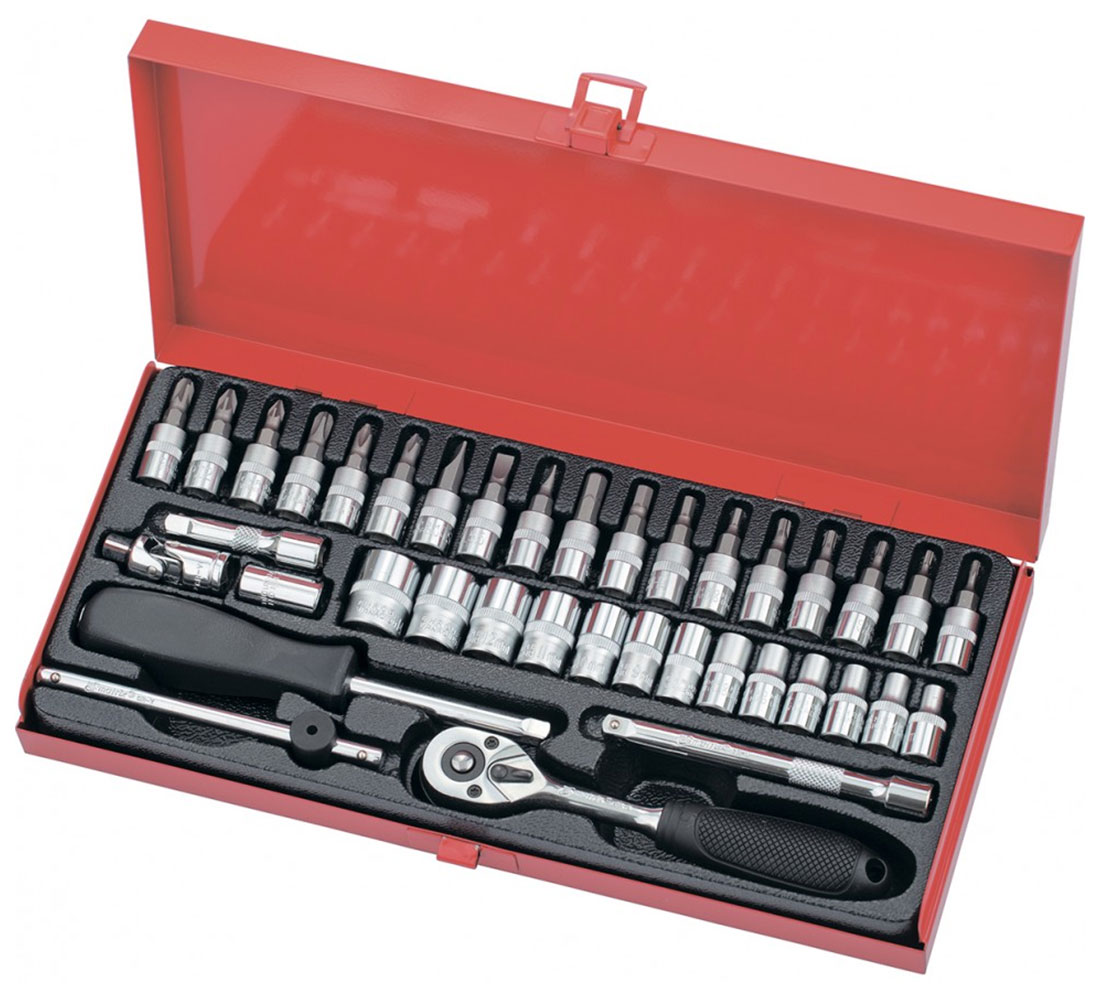 Изображение товара Набор слесарно-монтажный Matrix 1/4 дюйма 38 предметов