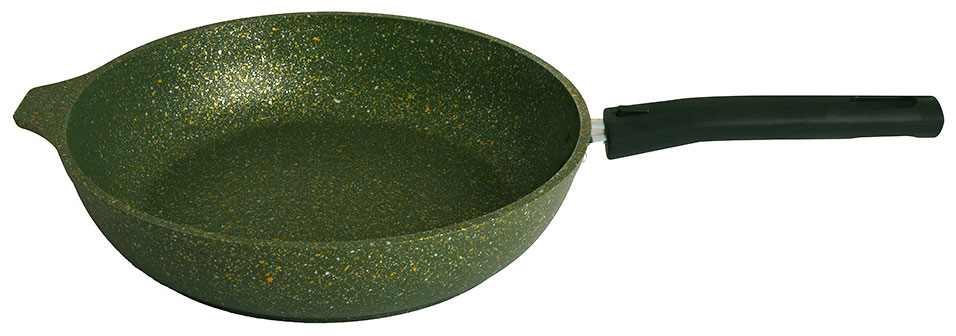 Сковорода Kukmara 26 см, со съемной ручкой, Trendy style malachite (261tsml)