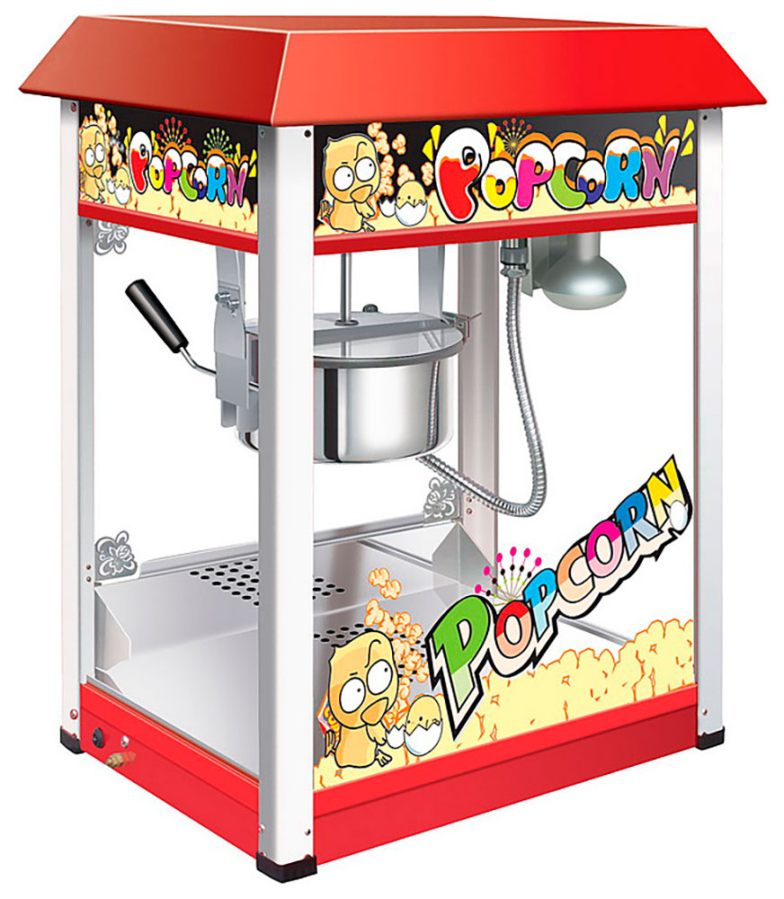 

Аппарат для попкорна Viatto HP-6B, Красный