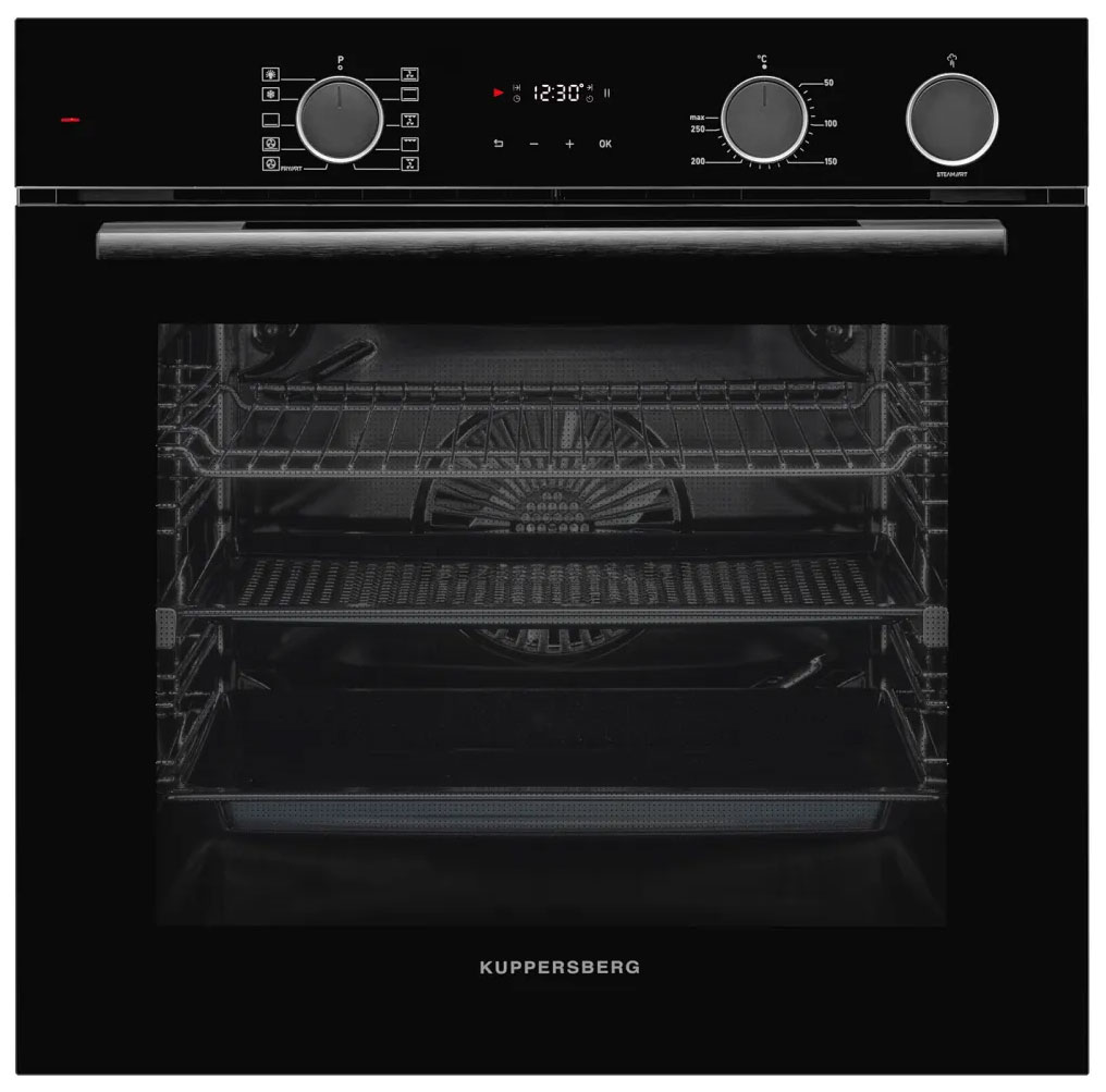 Изображение товара Электрический духовой шкаф Kuppersberg KSO 610 B с паровой очисткой и конвекцией