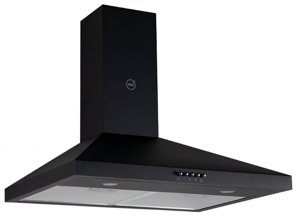 Изображение товара Вытяжка MBS LAURUS 150 BLACK кухонная 650 м3/ч модульная стена с фильтром