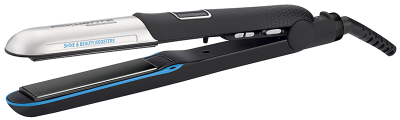 

Выпрямитель для волос Rowenta Liss&Curl Ultimate Shine SF6220D0, Черный/серебристый