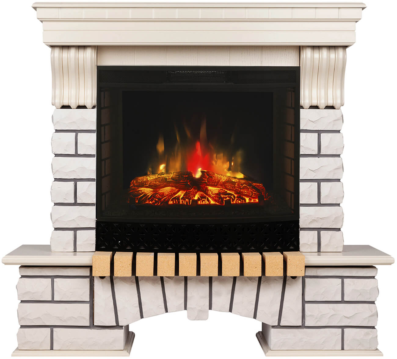 Изображение товара Электрокамин каминокомплект Realflame Country 25/25,5 WT с Evrika 25,5 LED