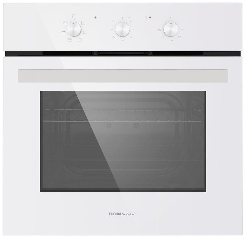Изображение товара Электрический духовой шкаф Homsair OES657WH белый 57 л гриль конвекция механика