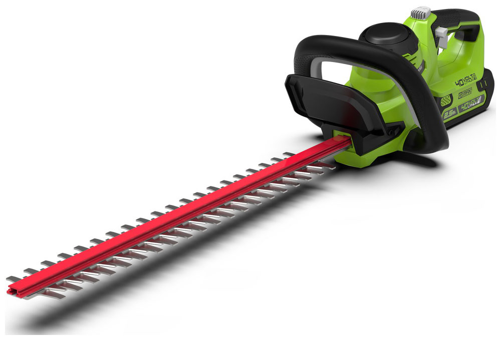 Изображение товара Аккумуляторный кусторез Greenworks G40HT61 40V с алмазным лезвием и длинной 61 см