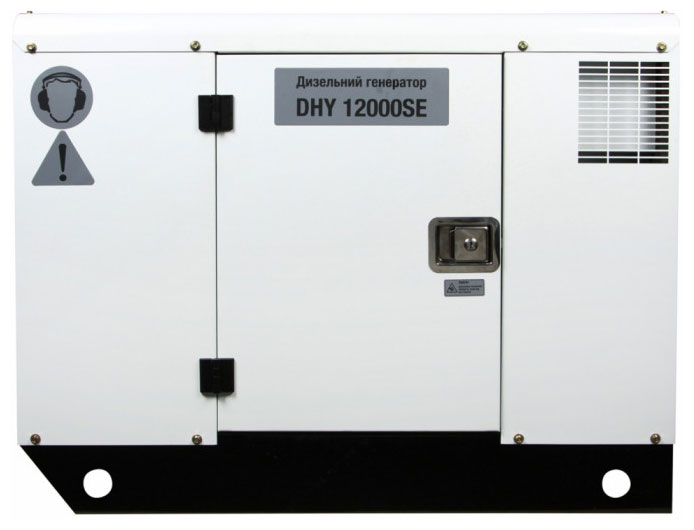 Изображение товара Дизельный генератор Hyundai DHY 12000SE мощностью 11 кВт резервный источник питания