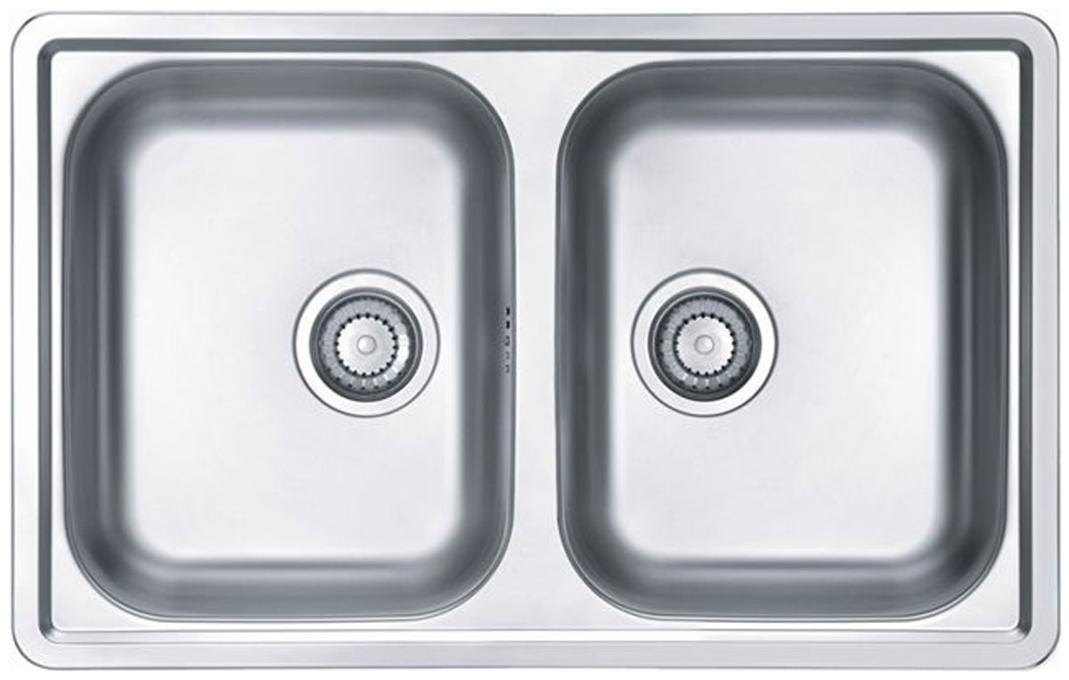 Изображение товара Кухонная мойка Alveus LINE 90 NAT 90 790X500 2X с сифоном 1130555 (1066751)