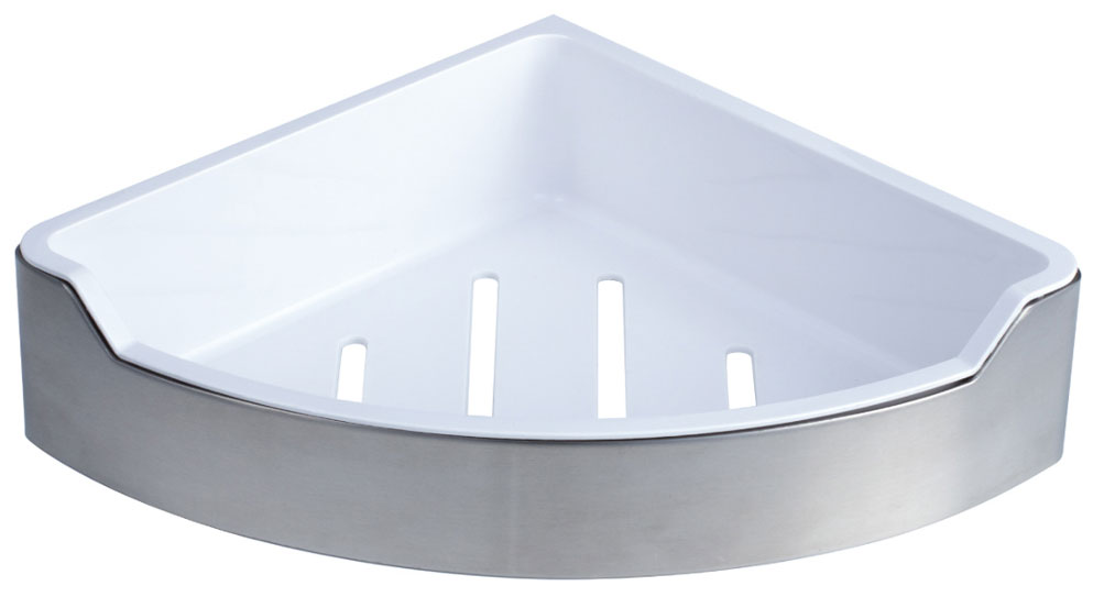 Изображение товара Полка Fixsen Hotel, угловая, одноэтажная, с пластиковой вставкой (FX-31003D)