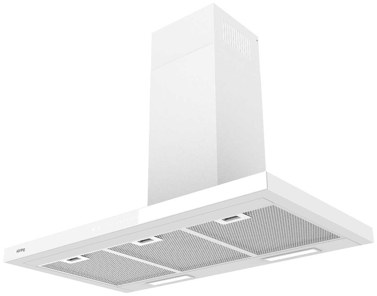 Изображение товара Вытяжка Korting KHC 9989 GW T-образная белая сенсорное управление мощность 950 м3/ч