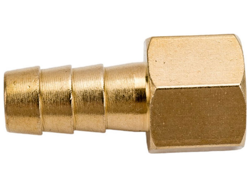 Изображение товара Соединение Eco внутр. резьба 1/4 х елочка, 10 мм, латунь (AB-FT14/E10)