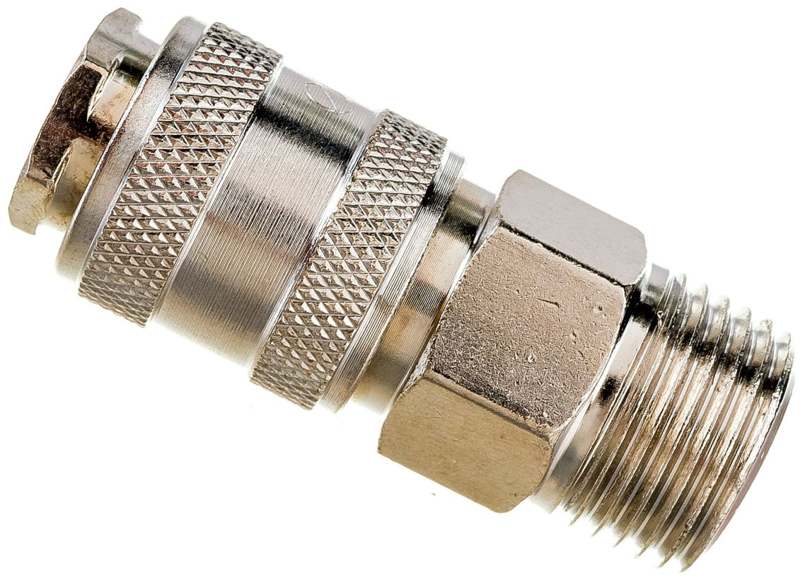 Изображение товара Соединение быстросъемное Eco МАМА х наружная резьба 1/2, сталь (AS-F/MT12)