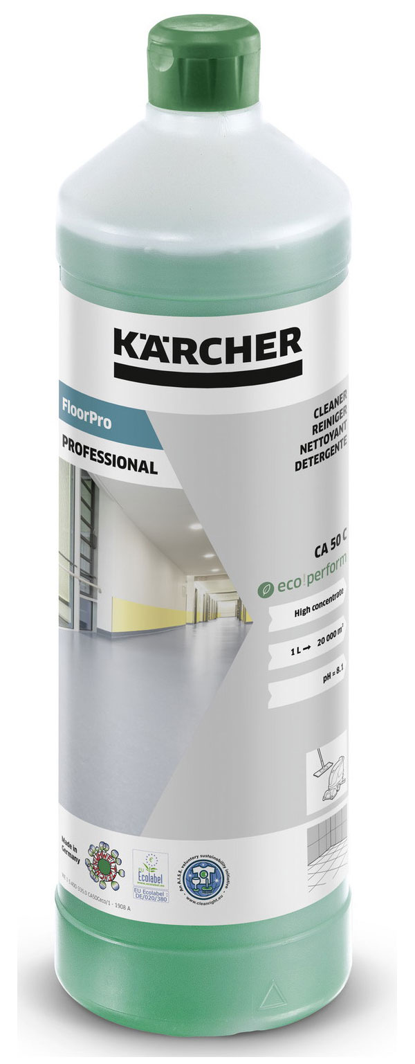 Средство для пола Karcher CA 50 C eco!perform FloorPro Cleaner 1 л Средство для пола Karcher CA 50 C eco!perform FloorPro Cleaner 1 л