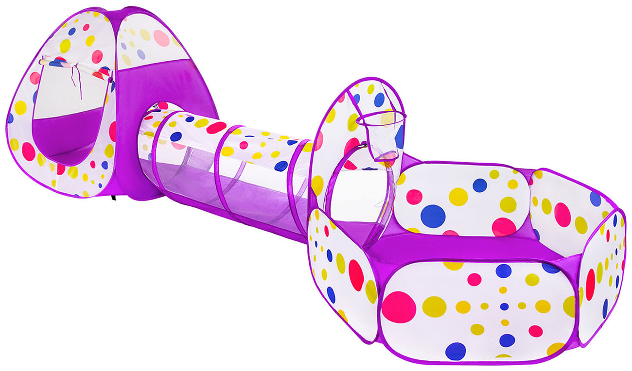 Изображение товара Детская игровая палатка-лабиринт Brauberg с тоннелем и сухим бассейном KIDS (665172)