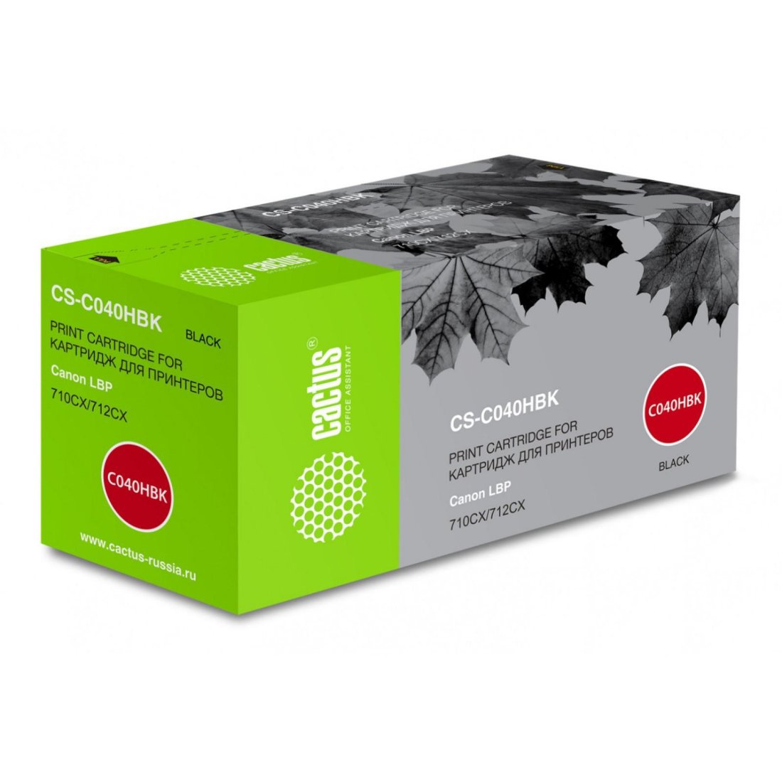 Изображение товара Картридж лазерный Cactus CS-C040HBK 040 H BK черный (12500стр.) для Canon LBP 710CX/712CX