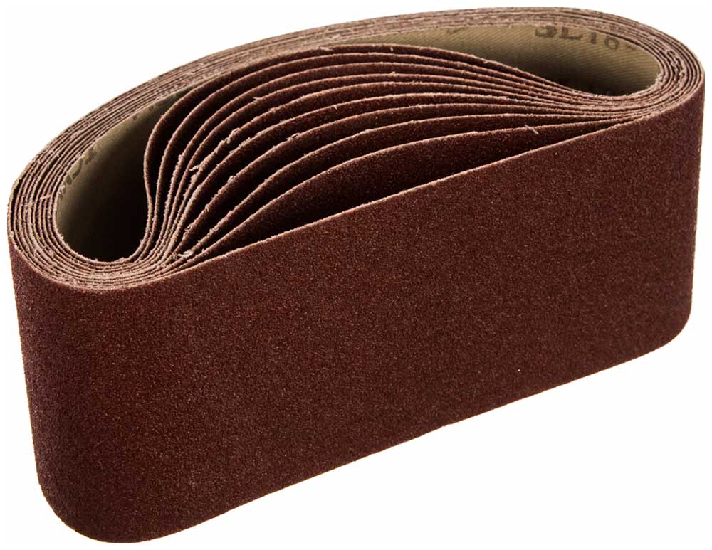 Изображение товара Шлифовальная лента Sturm 75x457 зерно 80 для шлифмашин, 10 шт