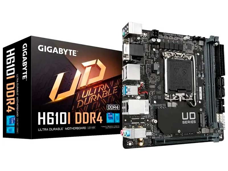 Изображение товара Материнская плата Gigabyte H610 S1700 MITX H610I DDR4
