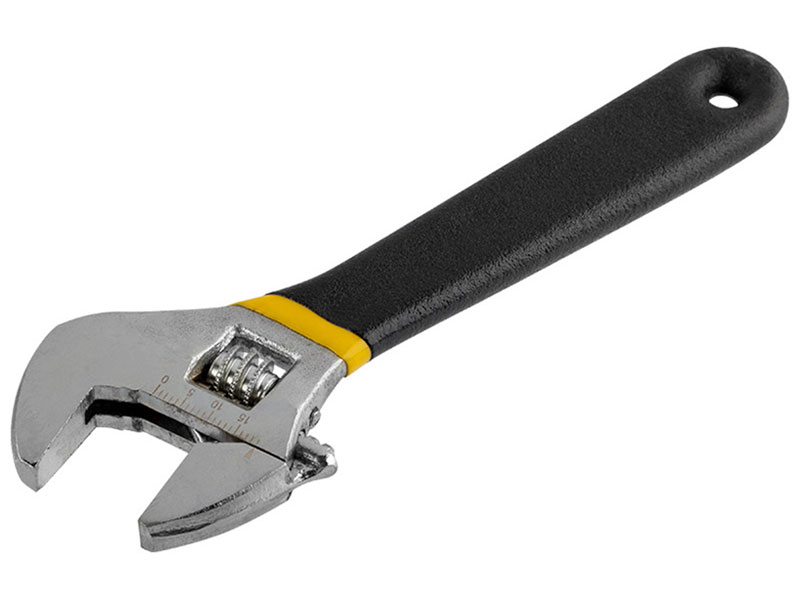 Изображение товара Ключ разводной Park 0-20 мм, 15 см, с измерительной шкалой и прорезиненной ручкой (105469)