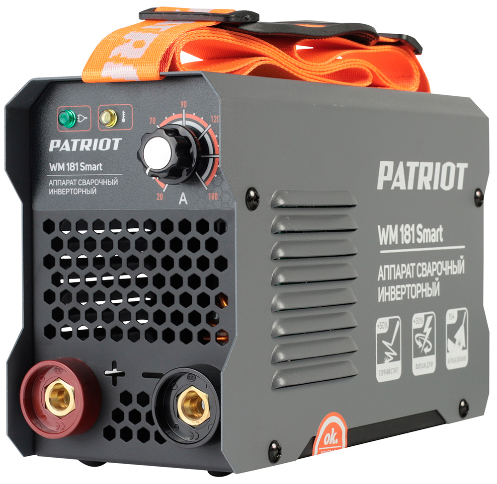 Изображение товара Портативный сварочный аппарат Patriot WM 181Smart инвертор без газа 180 А