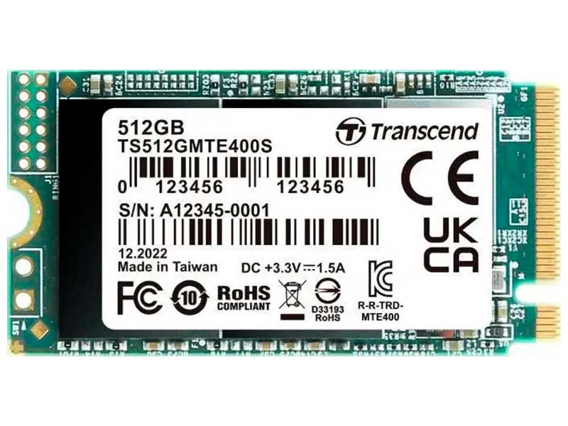 Изображение товара SSD накопитель Transcend M.2 MTE400S 512 Гб PCIe быстрый и надежный