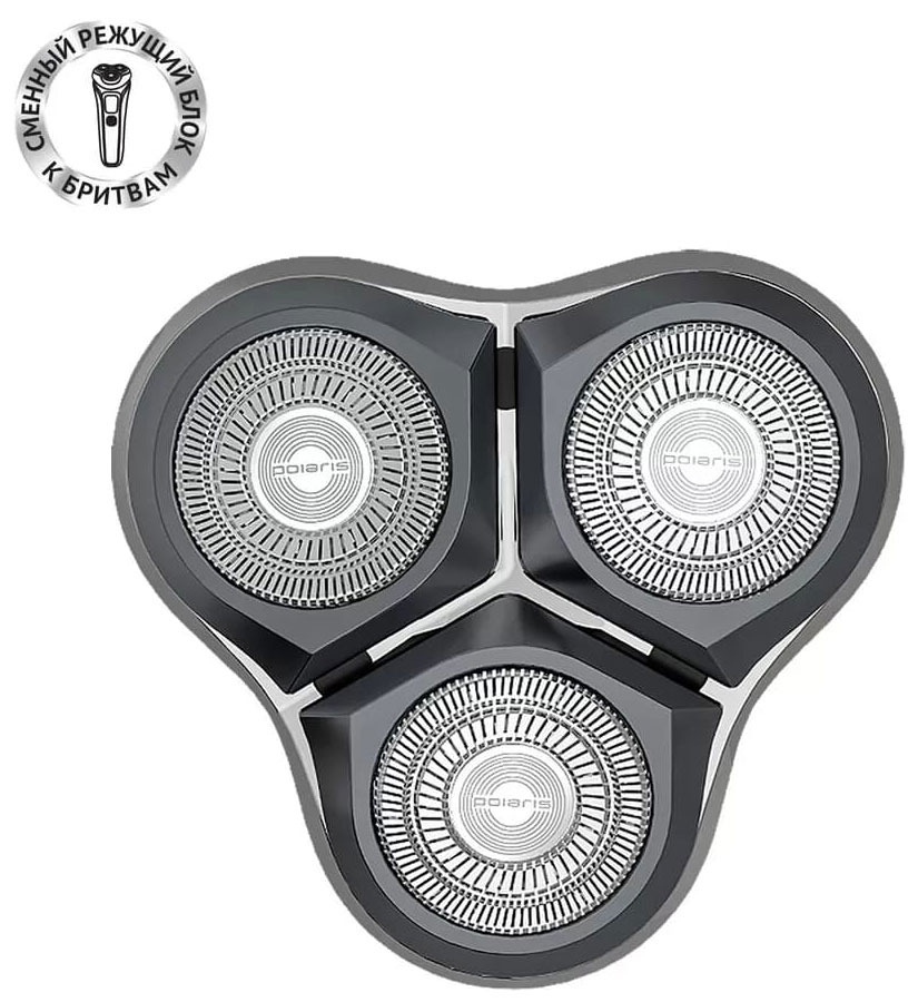 Изображение товара Режущий блок на магните Polaris PMRB 06 графитовый для бритвы Polaris Изображение товара Режущий блок на магните Polaris PMRB 06 графитовый для бритвы Polaris