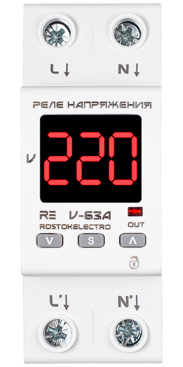 Реле напряжения RE V-63A Реле напряжения RE V-63A