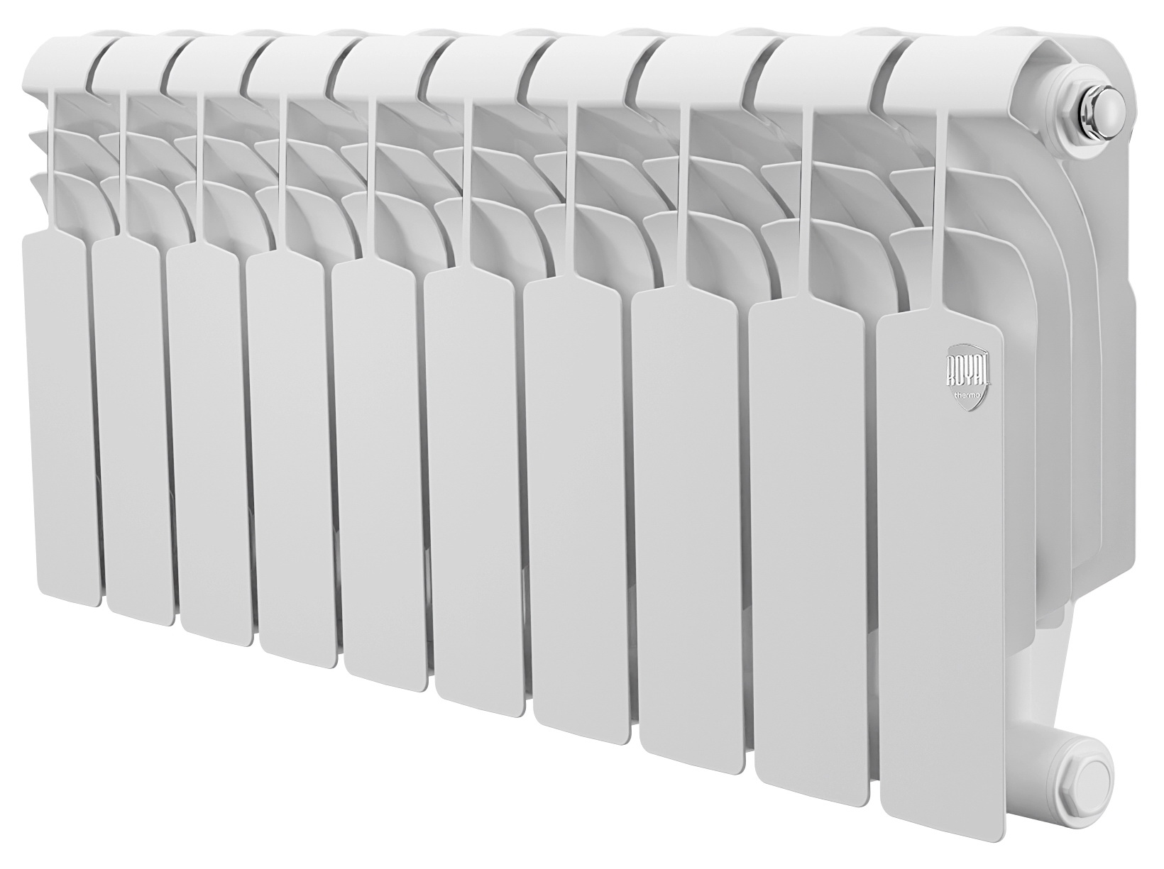 

Водяной радиатор отопления Royal Thermo Vittoria Super 300 - 8 секций, Белый