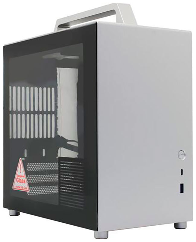 Изображение товара Компьютерный корпус Jonsbo T8 PLUS Silver компактный mini-ITX