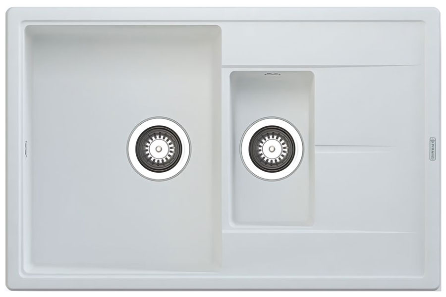 Изображение товара Кухонная мойка Pyramis ALINIA 78х51 1 1/2B 1D - гранит/жасмин (белый) (070019801)