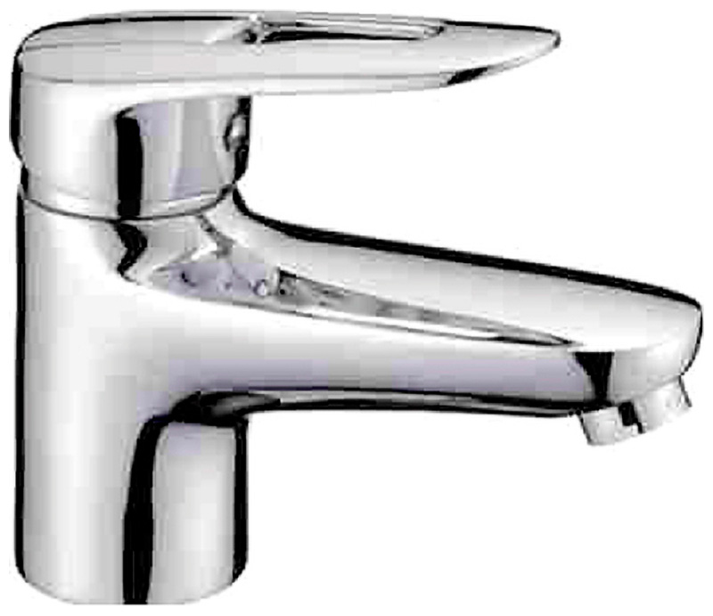 Изображение товара Смеситель для раковины D-Lin хром D110428 - надежный керамический механизм и современный дизайн