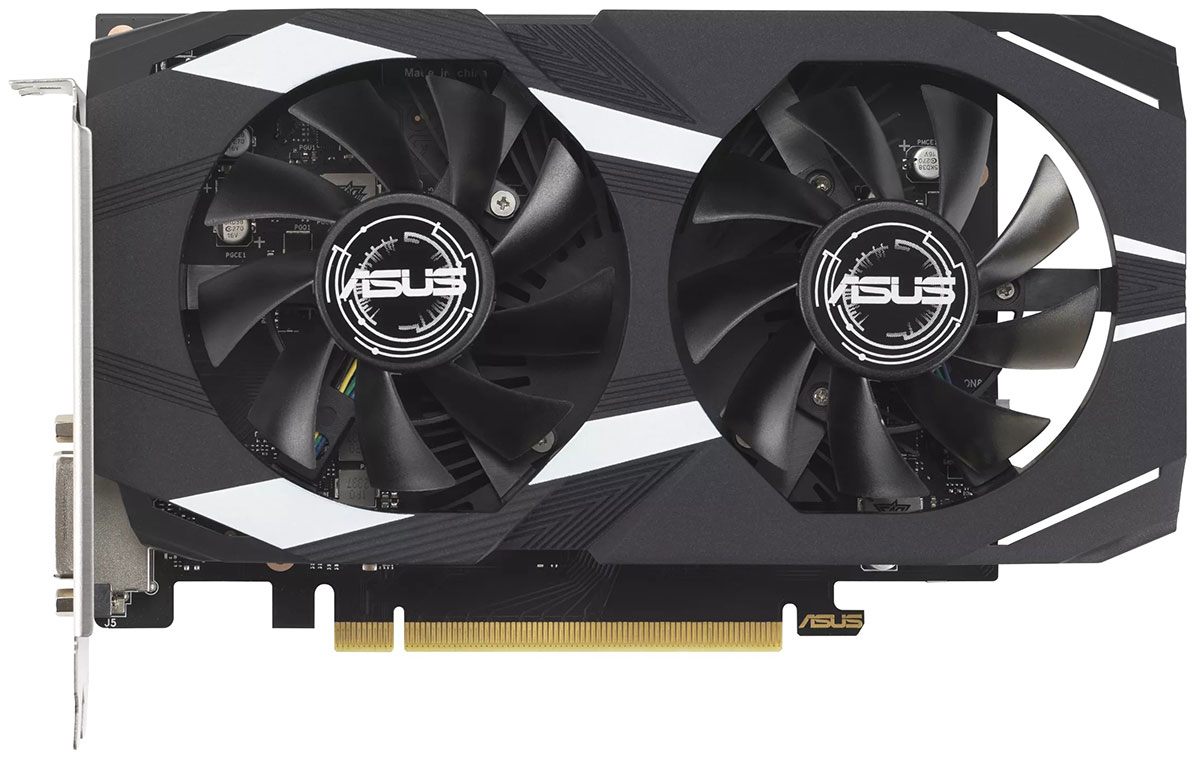 

Видеокарта Asus GeForce RTX 3050 DUAL 6GB OC (DUAL-RTX3050-O6G), Черный
