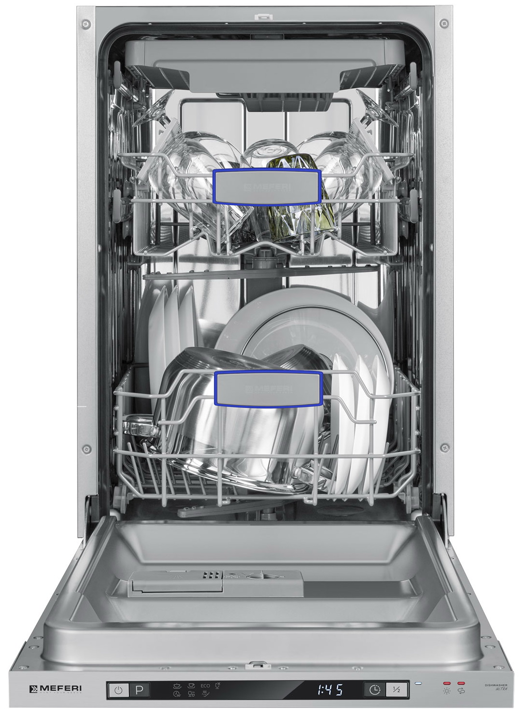 Изображение товара Встраиваемая посудомоечная машина Meferi MDW4573 ULTRA 10 комплектов