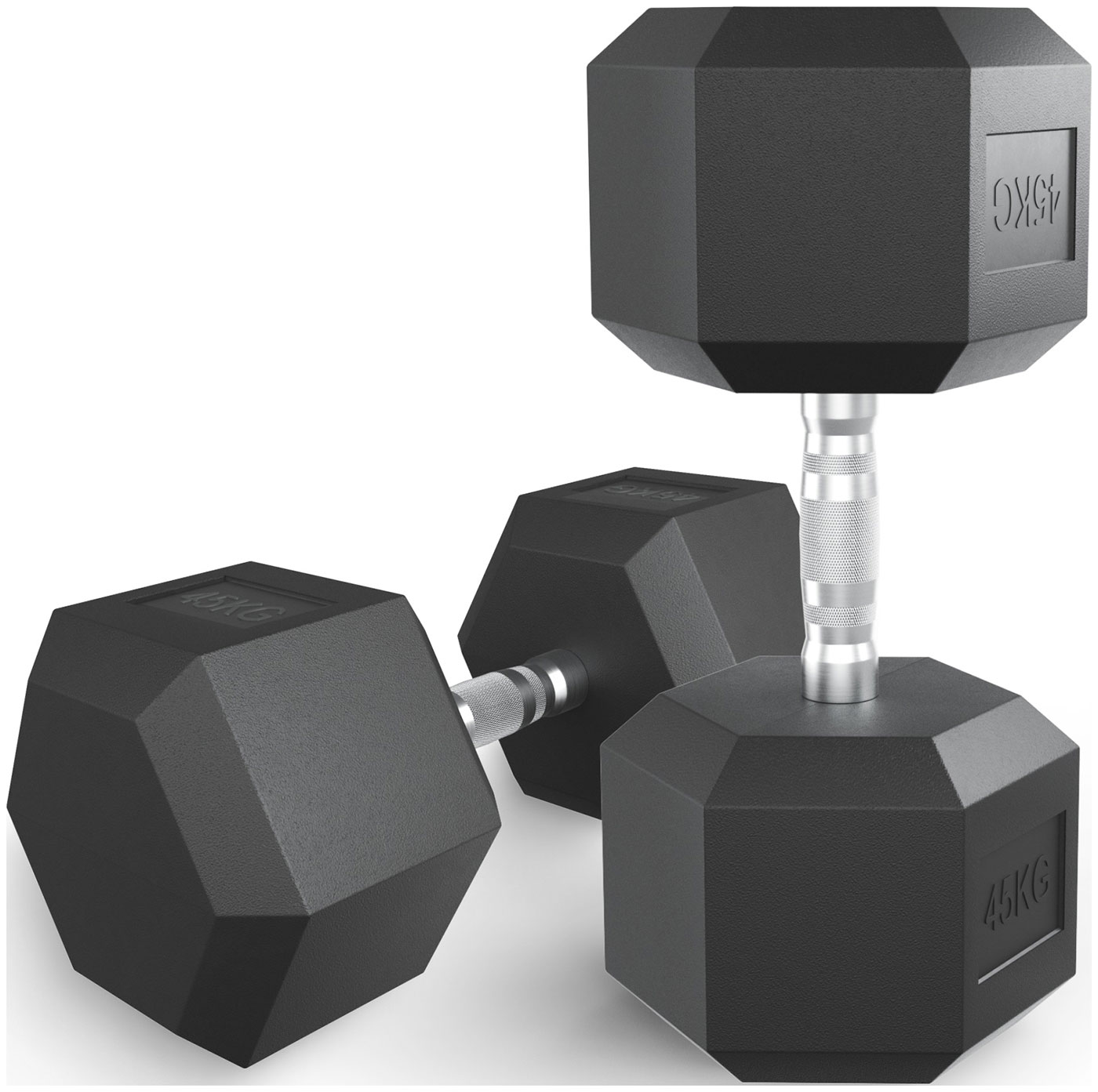 Изображение товара Гантель гексагональная Unix Fit обрезиненная, 45 кг