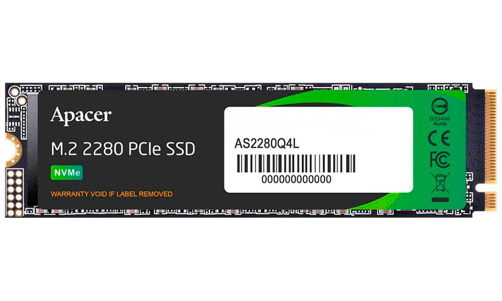 Изображение товара SSD накопитель Apacer M.2 512Gb AS2280Q4L (AP512GAS2280Q4L-1)
