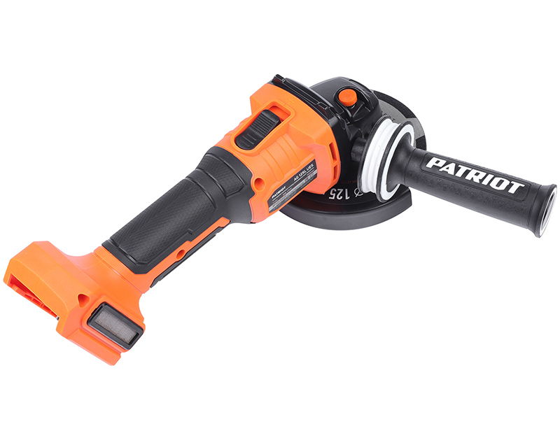 Углошлифовальная машина аккумуляторная Patriot AG 125L, UES, диска 125мм, 7500 об/мин