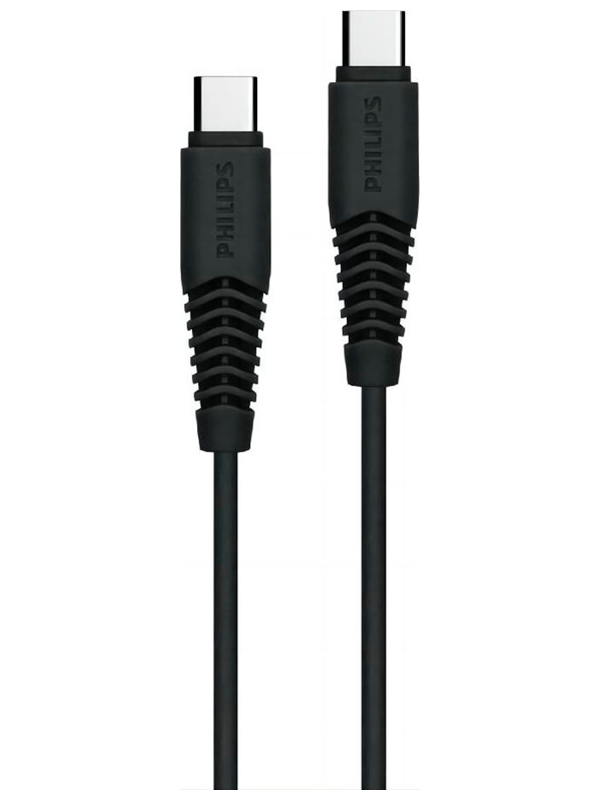Изображение товара Кабель Philips USB C - USB C, 25W, 1.2м, черный (DLC5531CB/97)