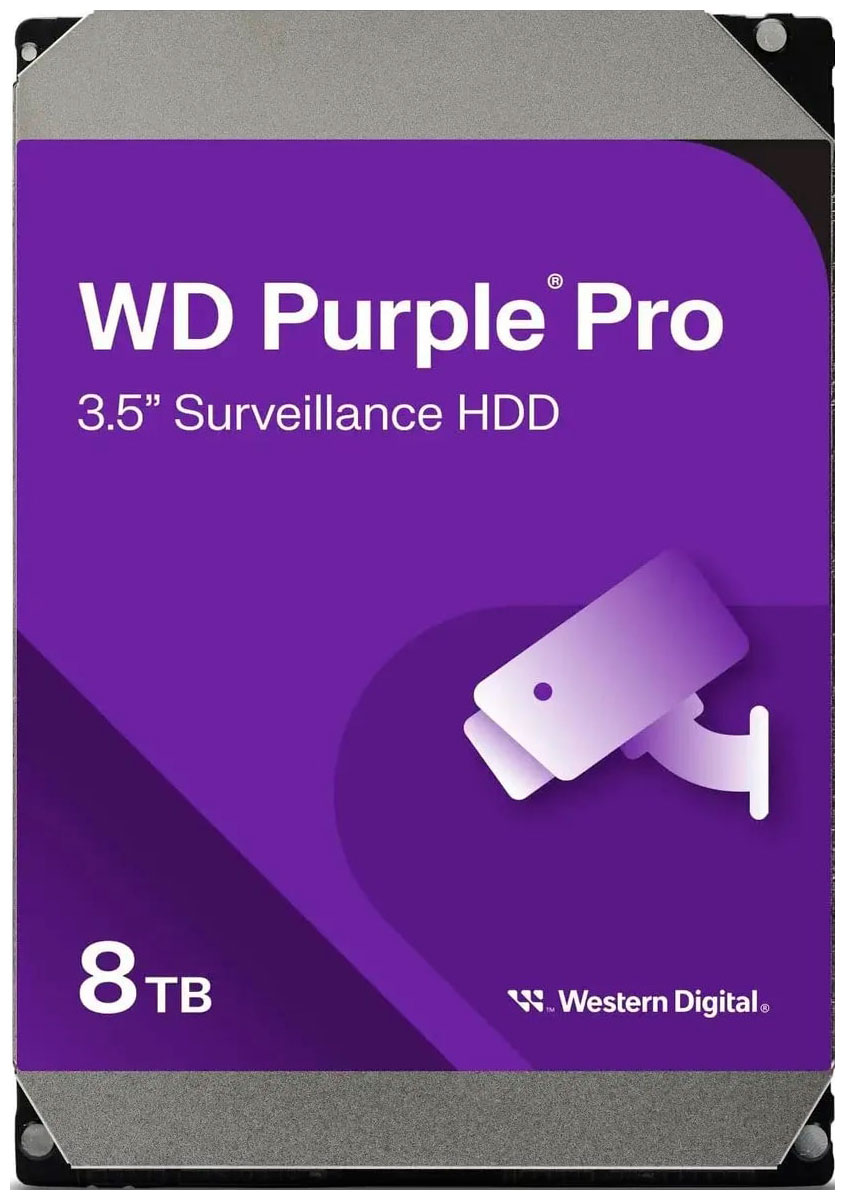 Изображение товара Жесткий диск Western Digital 8TB Surveillance Purple Pro SATA-III 7200rpm Изображение товара Жесткий диск Western Digital 8TB Surveillance Purple Pro SATA-III 7200rpm