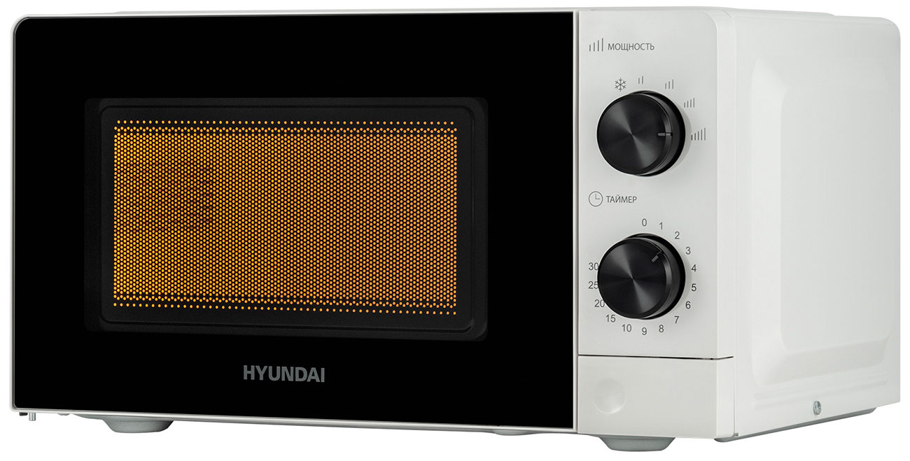 Изображение товара Микроволновая печь - СВЧ Hyundai HYM-M2049 20л. 700 Вт, белый/черный
