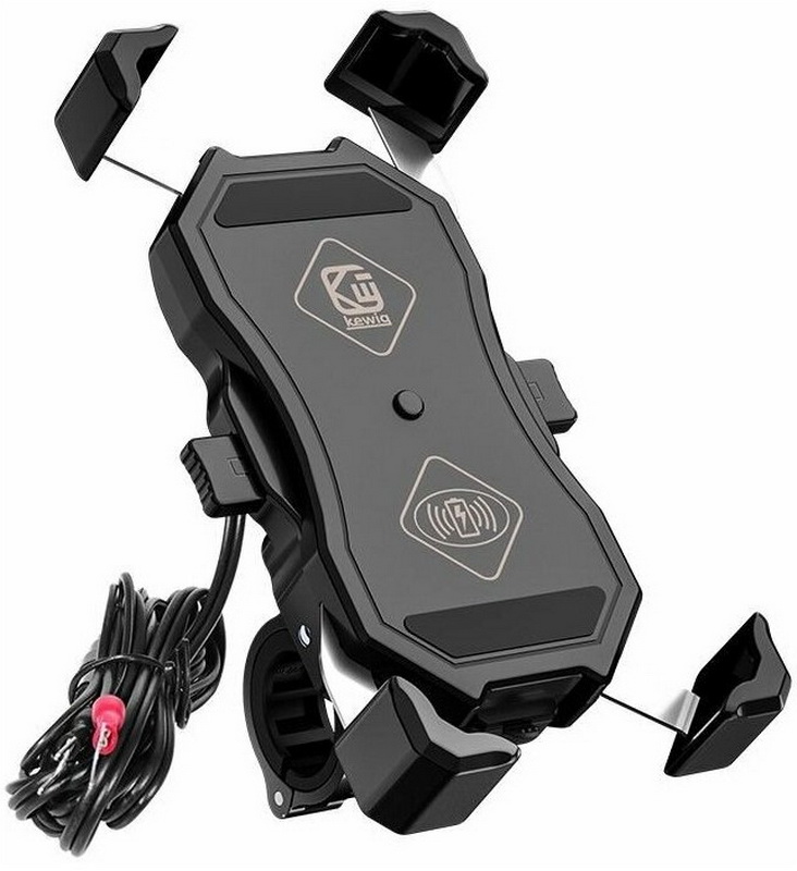 Изображение товара Подставка и держатель Kewig M11-D2 Qi 15W QC3.0 для мотоцикла и велосипеда
