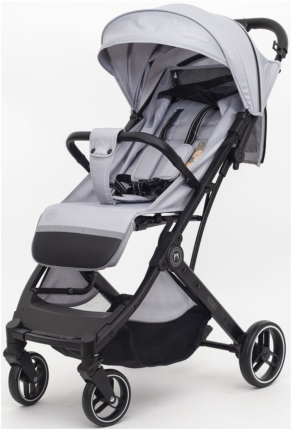 Изображение товара Прогулочная коляска Ining Baby KR322 Pro Grey легкая и складная