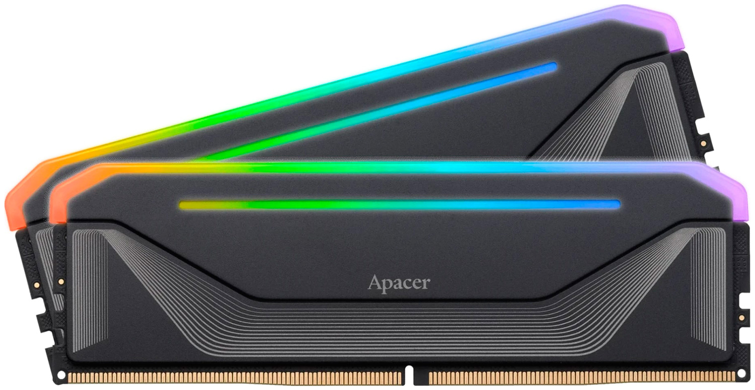 

Оперативная память Apacer DDR5 32GB (2x16GB) 6000MHz NOX RGB (AH5U32G60C622NBAA-2), Черный