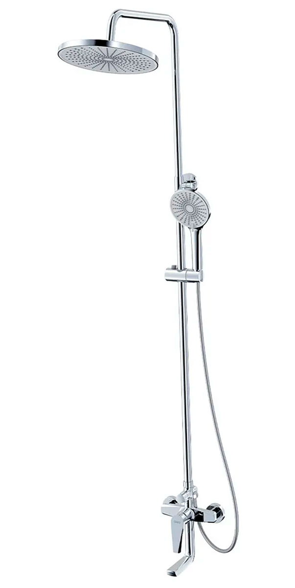 Изображение товара Смеситель с душевой лейкой AWP Tair S3062C с тропическим душем и поворотным изливом хром